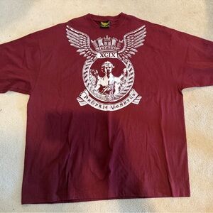 NWOT SZ 3X Maroon Graphic Tee